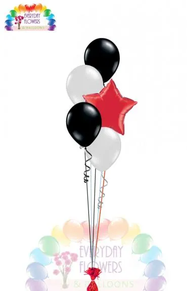 five balloons