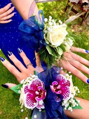 flower wrapped in hands