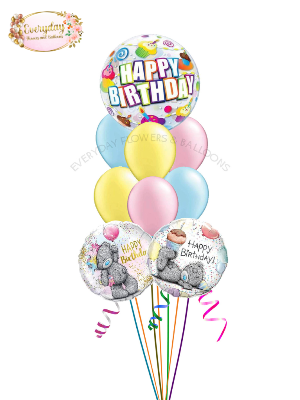 Cup Cake Birthday Balloon Bouquet