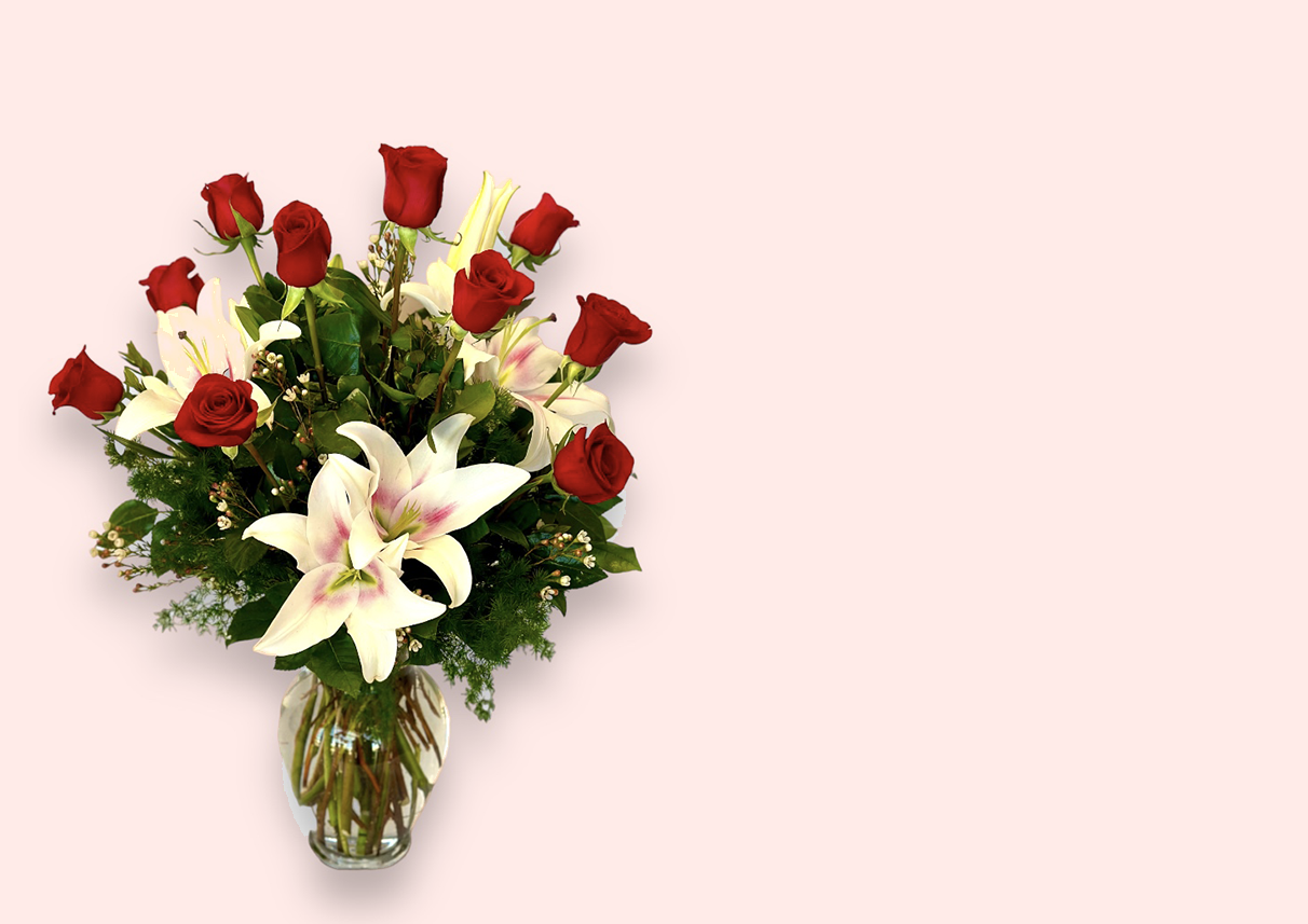 red rose flower in a jar