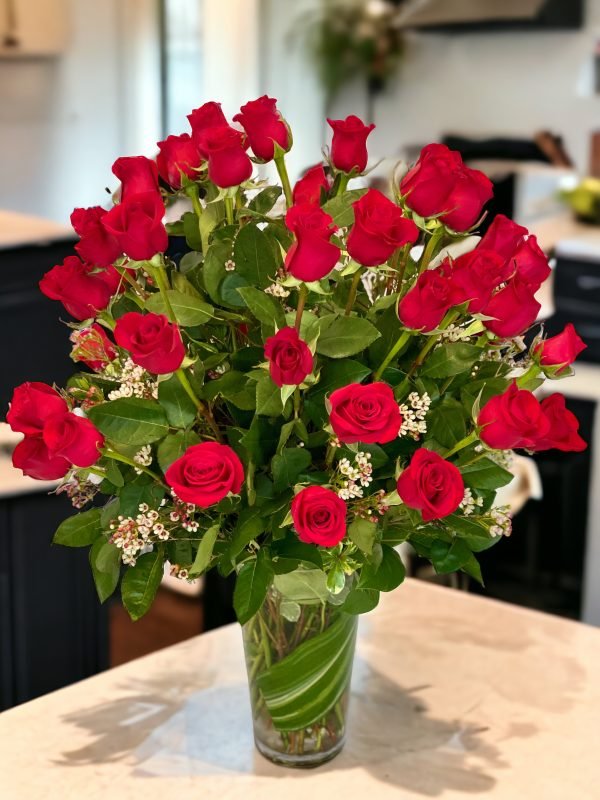 Premium 24 Long Stem Red Roses for your Love