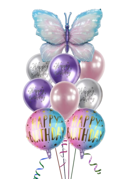 Birthday Butterfly Balloon Bouquet