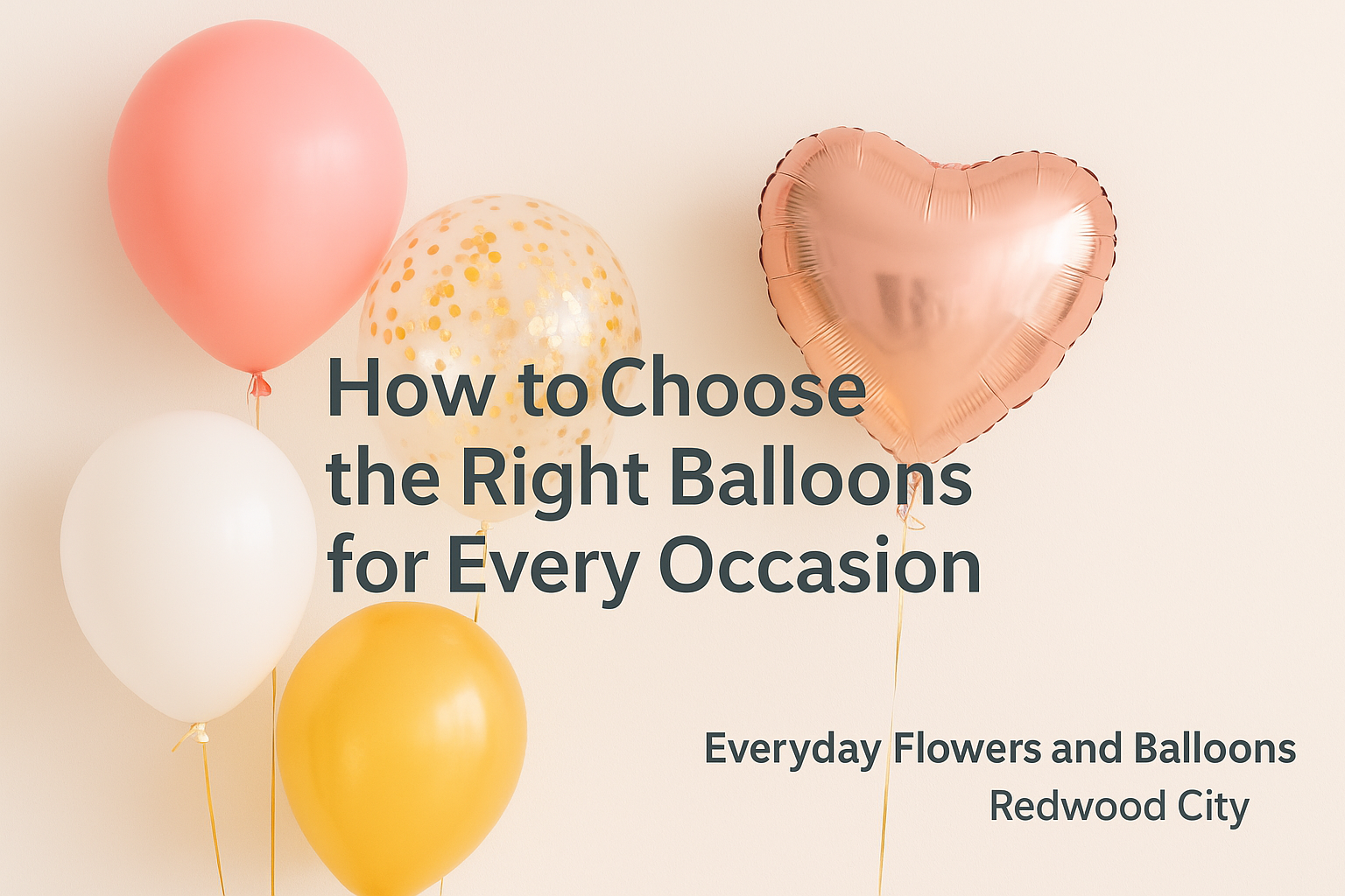 How to Choose the Right Balloons for Every Occasion