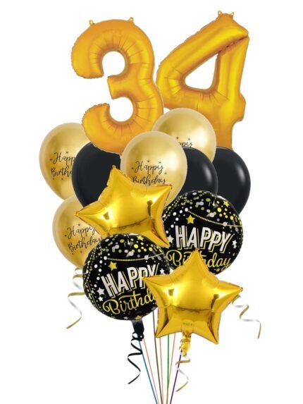 Big Happy Birthday Balloon Bouquet