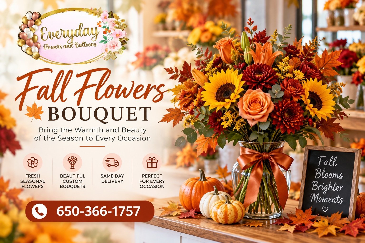 Fall flowers bouquet